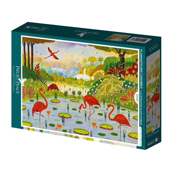 Pieces & Peace 0073 - Flamants des Caraibes - 1000 db-os puzzle