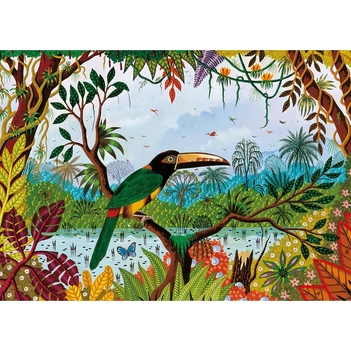 Pieces and Peace 1500 db-os puzzle - Aracari á Collier (0074)