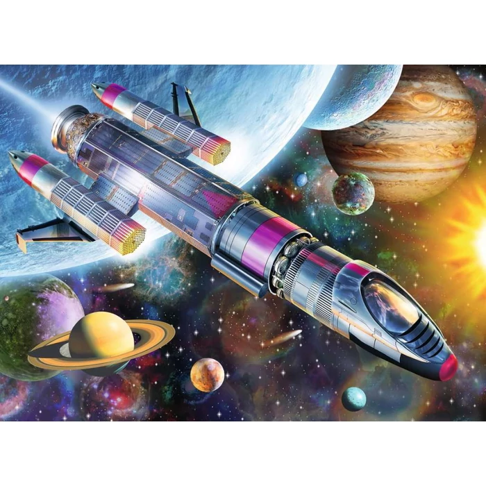 Ravensburger 12939 - Küldetés az űrben - 100 db-os XXL puzzle