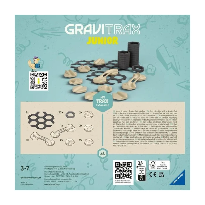 Ravensburger - GraviTrax Junior kiegészítő készlet 35 db-os (27401)