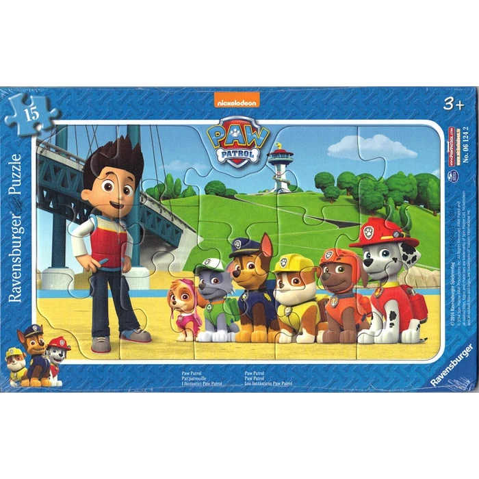 Ravensburger 06124 - Mancs őrjárat - 15 db-os keretes puzzle