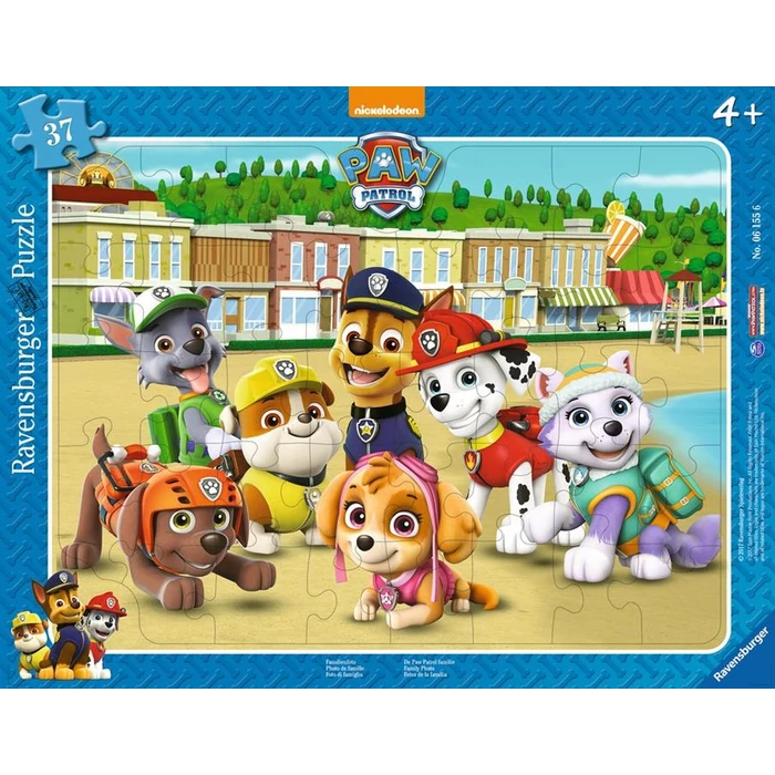 Ravensburger 06155 - Mancs őrjárat - 37 db-os keretes puzzle