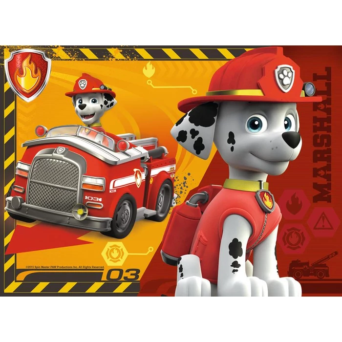 Ravensburger 07033 - Mancs őrjárat - 4 az 1-ben (12, 16, 20, 24 db-os) puzzle