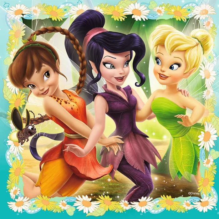 Ravensburger 07193 - Disney Tündérek - 3 az 1-ben (25,36,49 db-os) puzzle