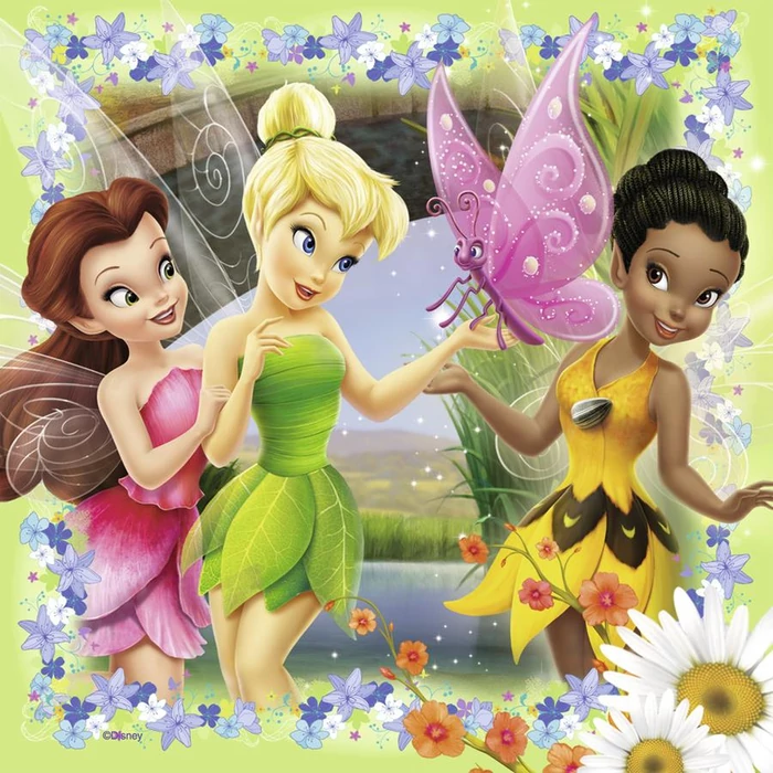 Ravensburger 07193 - Disney Tündérek - 3 az 1-ben (25,36,49 db-os) puzzle