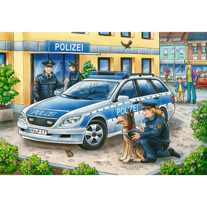 Ravensburger 07574 - Rendőrök és tűzoltók - 2 x 12 db-os puzzle