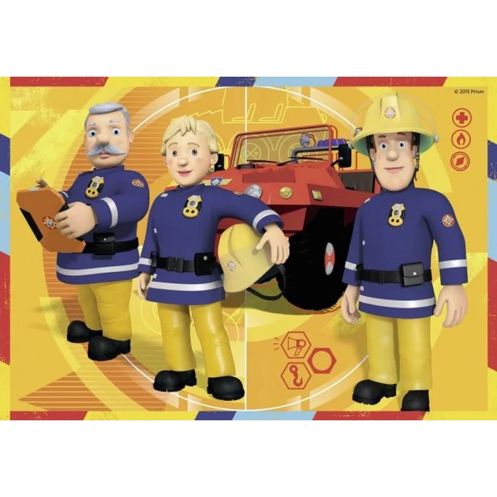 Ravensburger 07584- Sam, a tűzoltó - 2 x 12 db-os puzzle