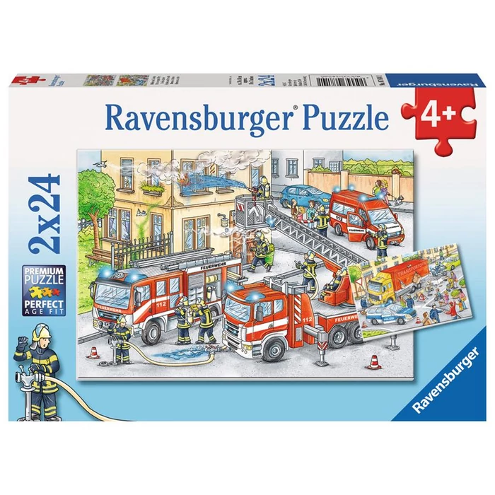 Ravensburger 07814 - A város hősei - 2 x 24 db-os puzzle