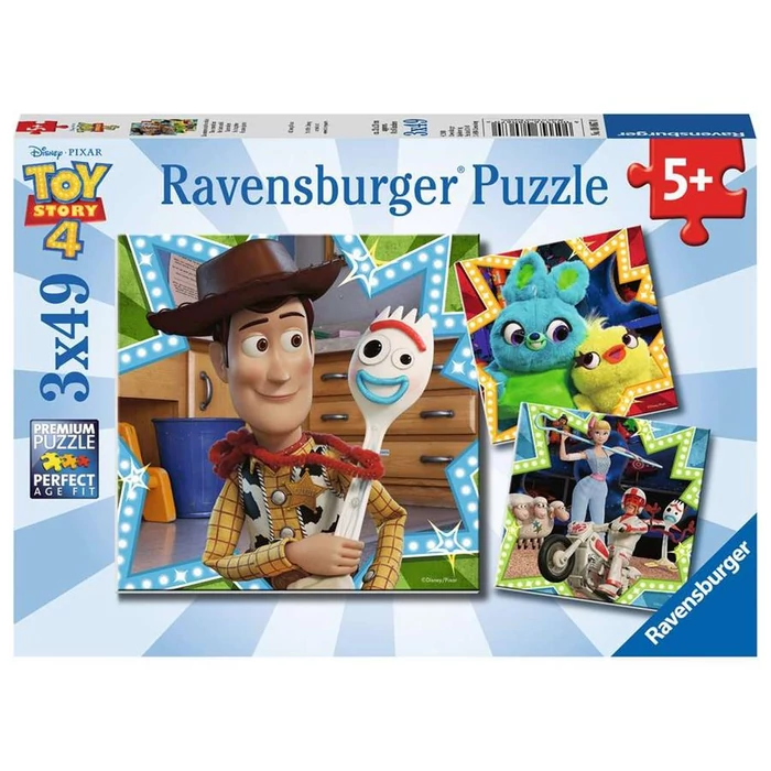 Ravensburger 08067 - Toy Story 4 - 3 x 49 db-os puzzle