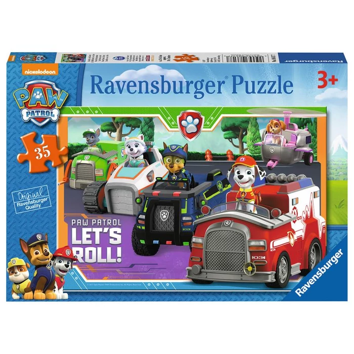 Ravensburger 35 db-os puzzle - Mancs őrjárat - Let's Roll! (08617)