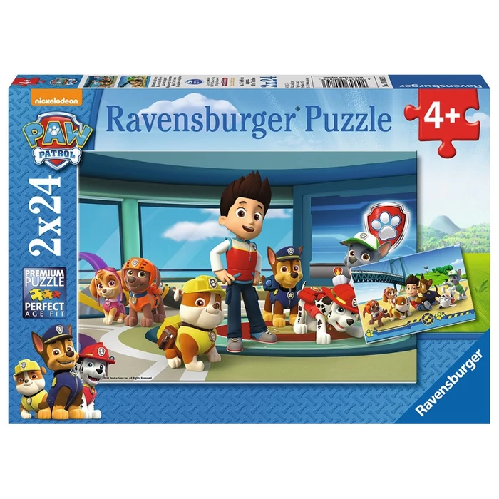 Ravensburger 09085 - Mancs őrjárat - 2 x 24 db-os puzzle
