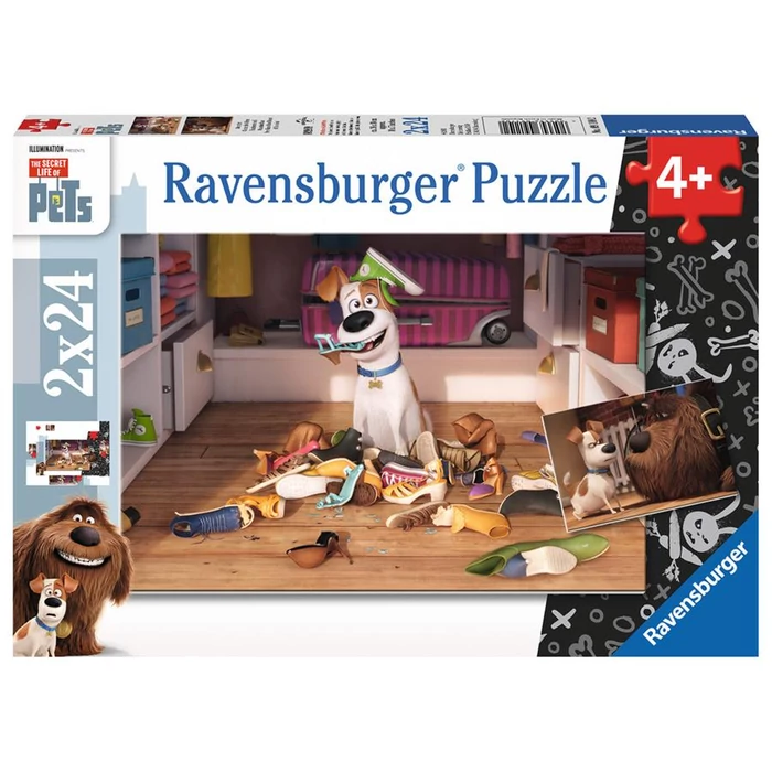 Ravensburger 09110 - A kis kedvencek titkos élete - 2 x 24 db-os puzzle