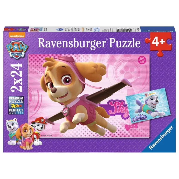 Ravensburger 09152 - Mancs őrjárat - Skye és Everest - 2 x 24 db-os puzzle