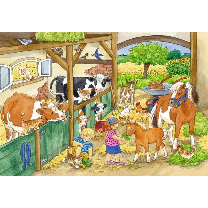 Ravensburger 09195 - Élet a farmon - 2 x 24 db-os puzzle