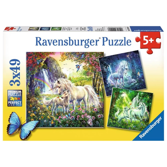 Ravensburger 09291 - Unikornisok - 3 x 49 db-os puzzle