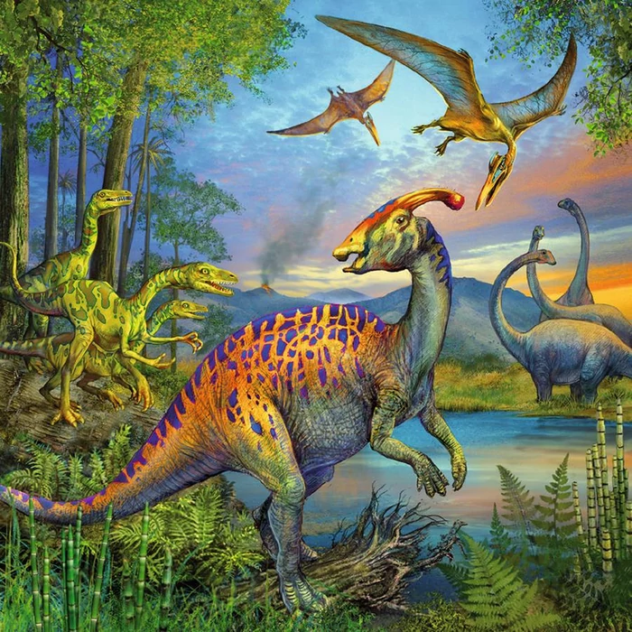 Ravensburger 09317 - Dinoszauruszok - 3 x 49 db-os puzzle