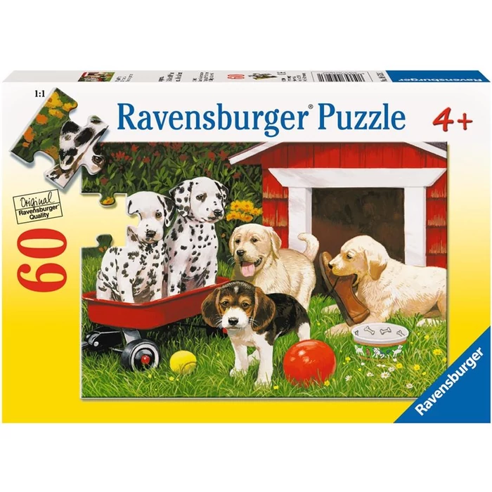 Ravensburger 09526 - Kutya buli - 60 db-os puzzle
