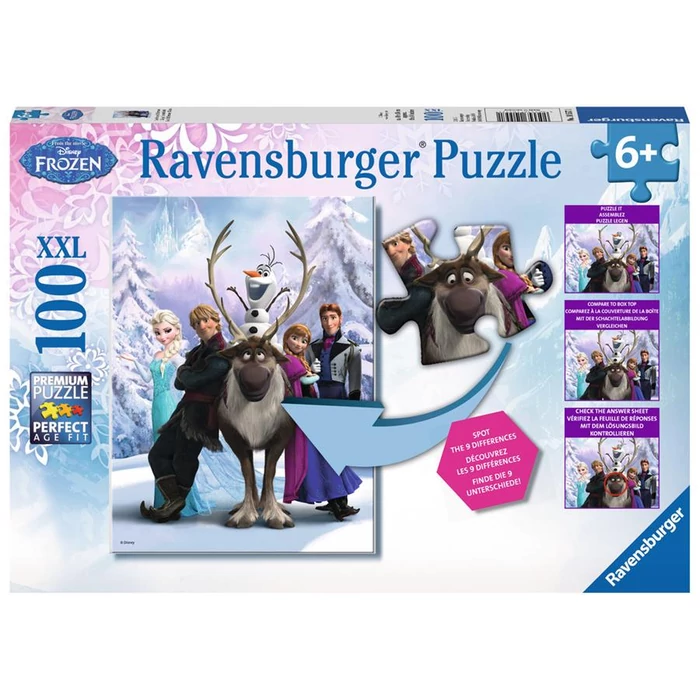 Ravensburger 10557 - Keresd a különbséget - Jégvarázs - 100 db-os XXL puzzle