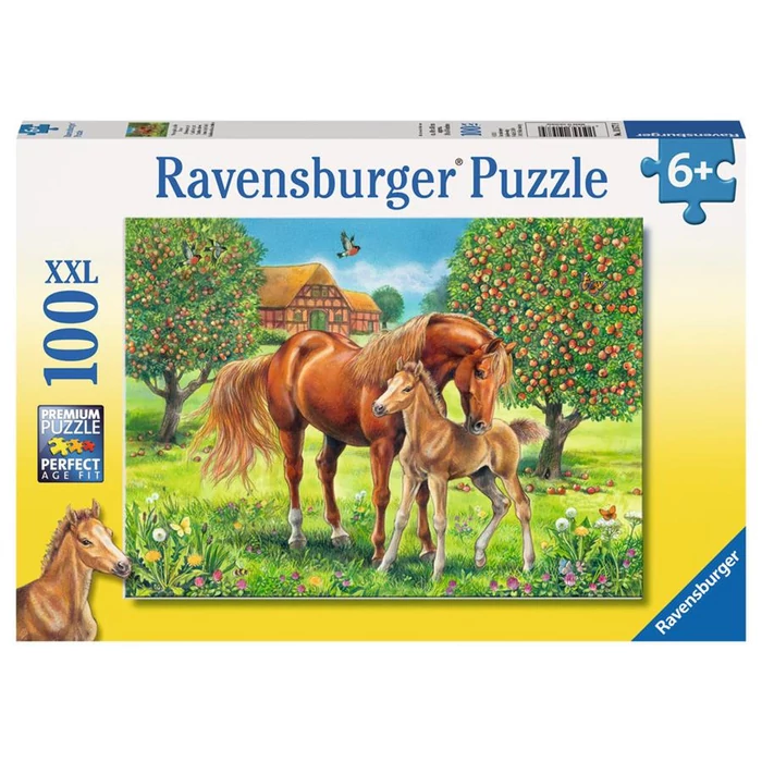 Ravensburger 10577 - Boldog lovak a réten - 100 db-os XXL puzzle