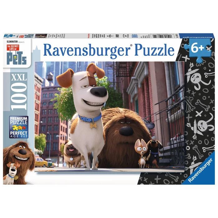 Ravensburger 10874 - A kis kedvencek titkos élete - 100 db-os XXL puzzle