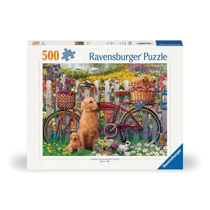 Ravensburger 12000209 - Kutyák a kertben - 500 db-os puzzle