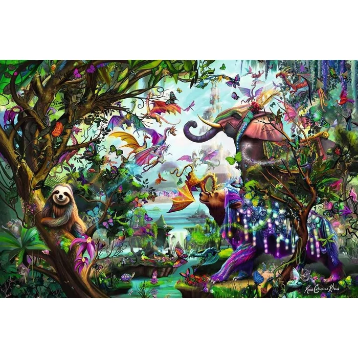 Ravensburger 12000812 - Tropical Dragons - 4000 db-os puzzle