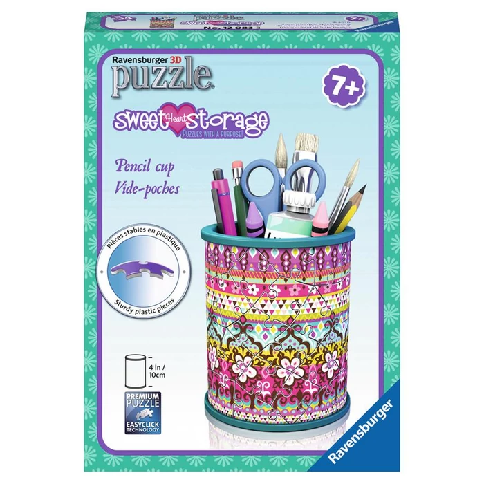 Ravensburger 12083 - Virágos tolltartó - 54 db-os 3D puzzle