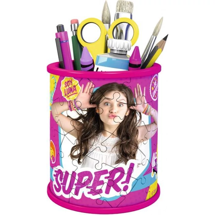 Ravensburger 12095 - Girly Girl Edition - Soy Luna tolltartó - 54 db-os 3D puzzle