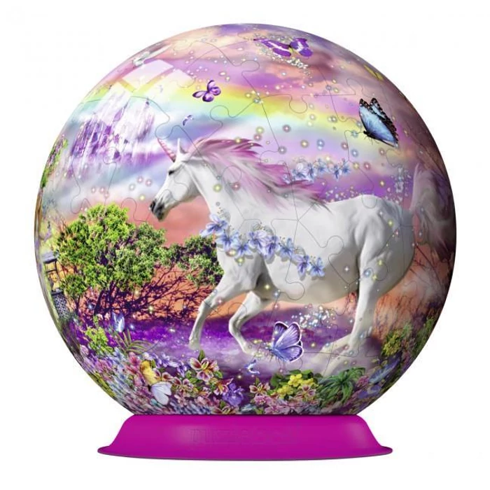 Ravensburger 12129 - Unikornis - 72 db-os 3D gömb puzzle