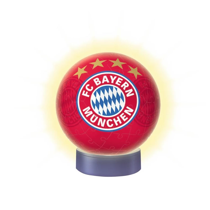 Ravensburger 12177 - FC Bayern München - 72 db-os 3D világító gömb puzzle