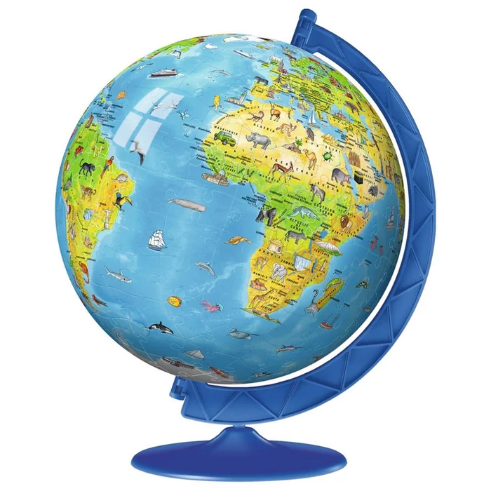 Ravensburger 12338 - Földgömb gyerekeknek - 180 db-os 3D gömb puzzle