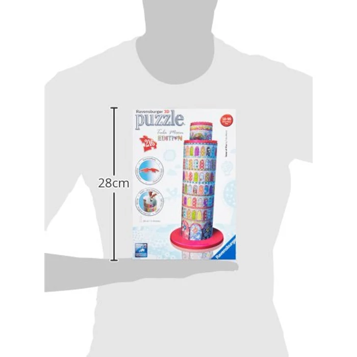Ravensburger 12568 - Tula Moon Edition - Pisai ferde torony - 216 db-os 3D puzzle