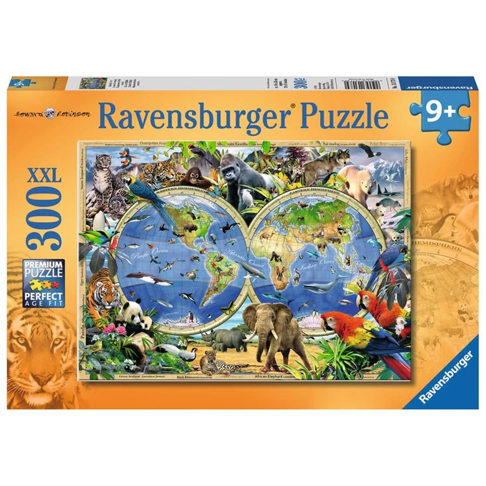 Ravensburger 13173 - A világ állatai - 300 db-os XXL puzzle