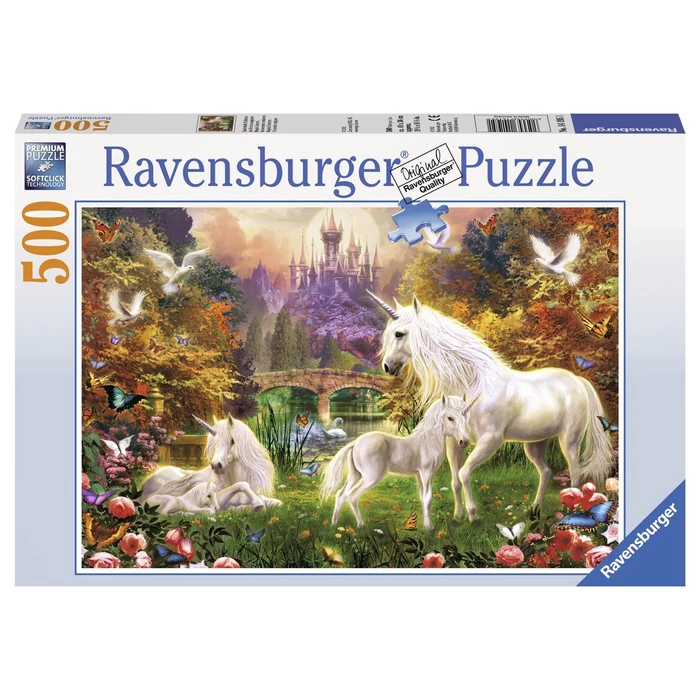 Ravensburger 14195 - Varázslatos egyszarvúak - 500 db-os puzzle