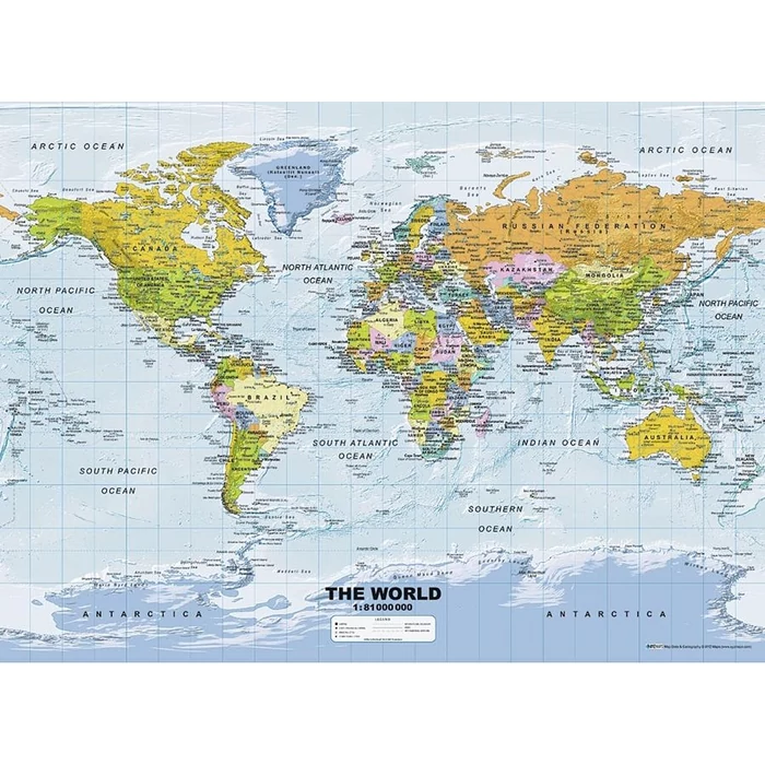 Ravensburger 14755 - Politikai világtérkép - 500 db-os puzzle