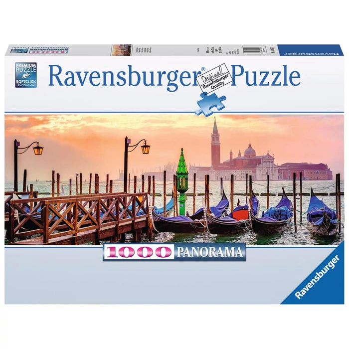 Ravensburger 15082 - Panoráma puzzle - Gondolák Velencében - 1000 db-os puzzle