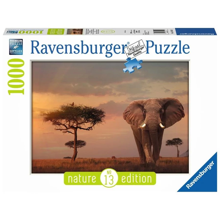 Ravensburger 15159 - Nature Edition - Elefánt, Masai Mara Nemzeti Rezervátum - 1000 db-os puzzle