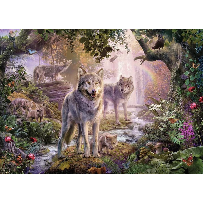 Ravensburger 15185 - Farkascsalád a nyári erdőben - 1000 db-os puzzle