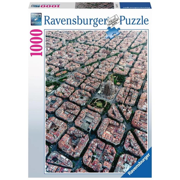 Ravensburger 15187 - Barcelona madártávlatból - 1000 db-os puzzle