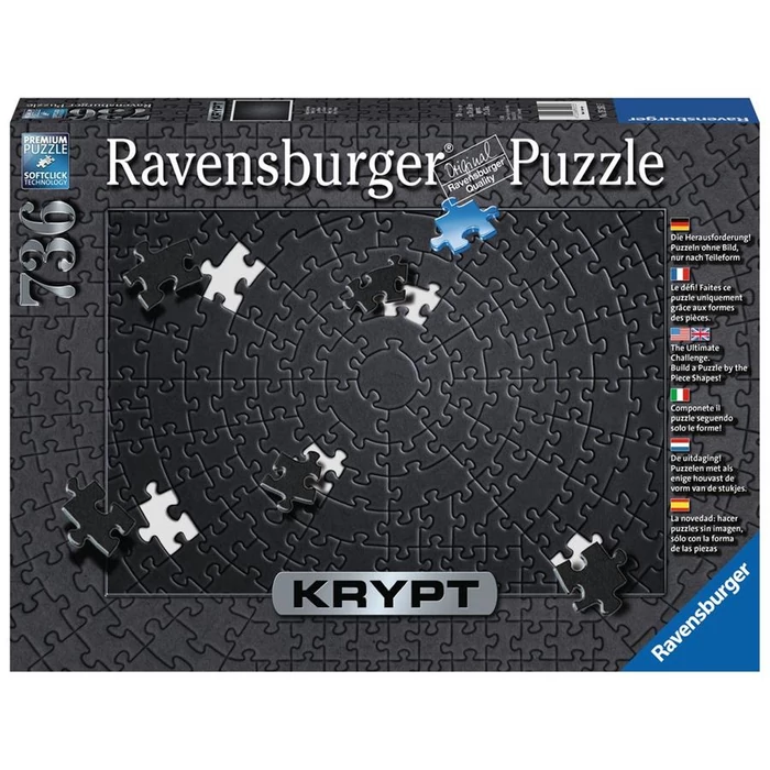 Ravensburger 15260 - KRYPT fekete - 736 db-os puzzle
