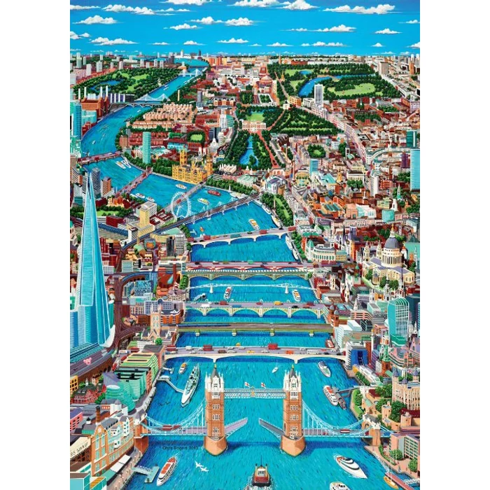 Ravensburger 15870 - London, kilátás nyugat felé - 1000 db-os puzzle