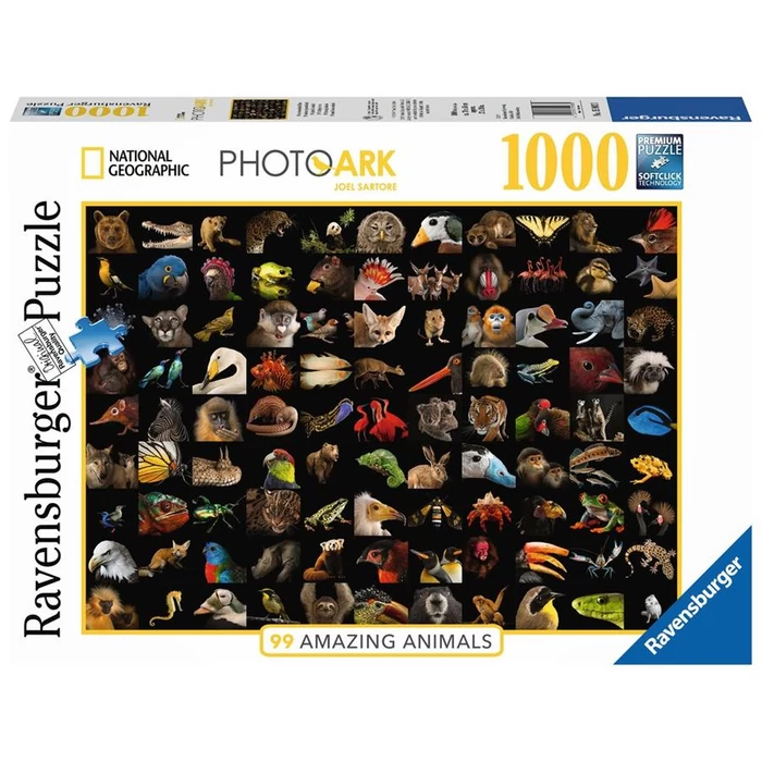 Ravensburger 15983 - National Geographic - 99 lenyűgöző állatfotó - 1000 db-os puzzle