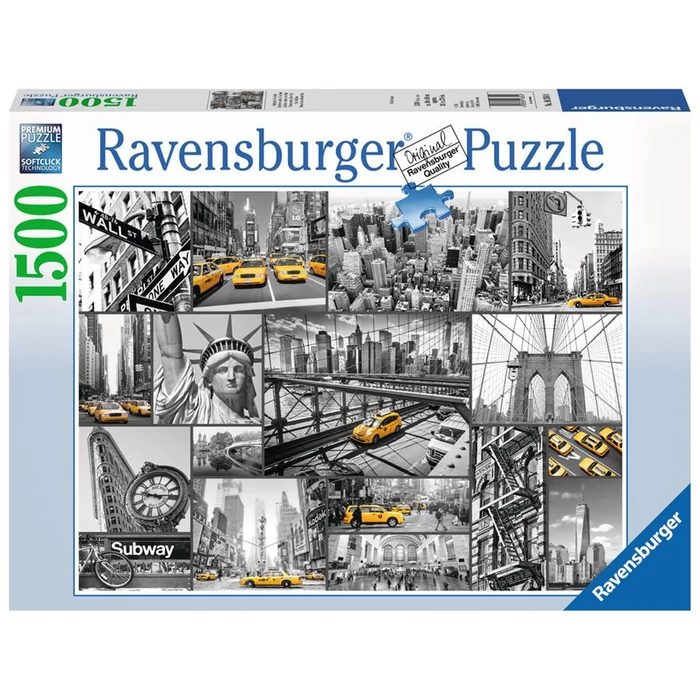 Ravensburger 16354 - New York taxi kollázs - 1500 db-os puzzle