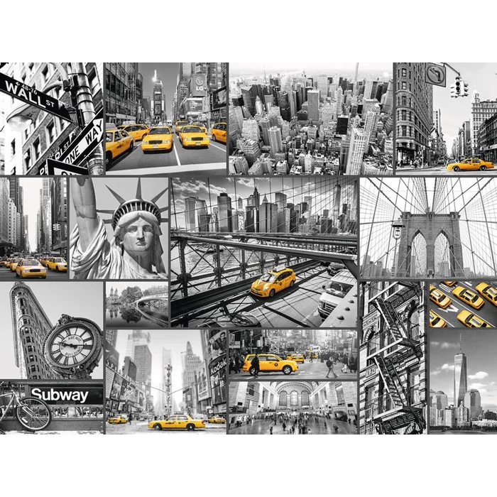 Ravensburger 16354 - New York taxi kollázs - 1500 db-os puzzle