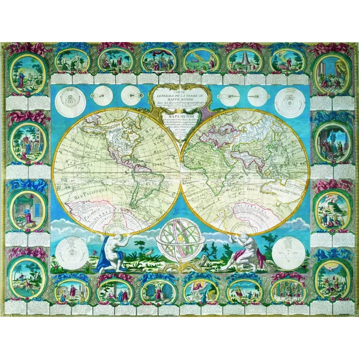 Ravensburger 16670 - Történelmi térkép - 2000 db-os puzzle