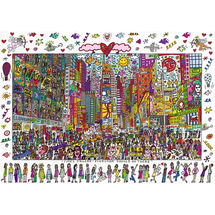 Ravensburger 19069 - James Rizzi - Times Square - 1000 db-os puzzle