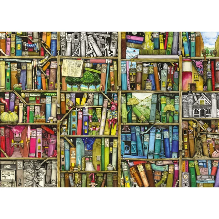 Ravensburger 19137 - Varázslatos könyvespolc - Colin Thompson - 1000 db-os puzzle