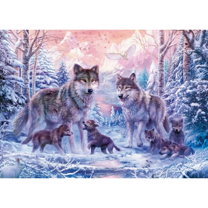 Ravensburger 19146 - Sarkvidéki farkasok - 1000 db-os puzzle