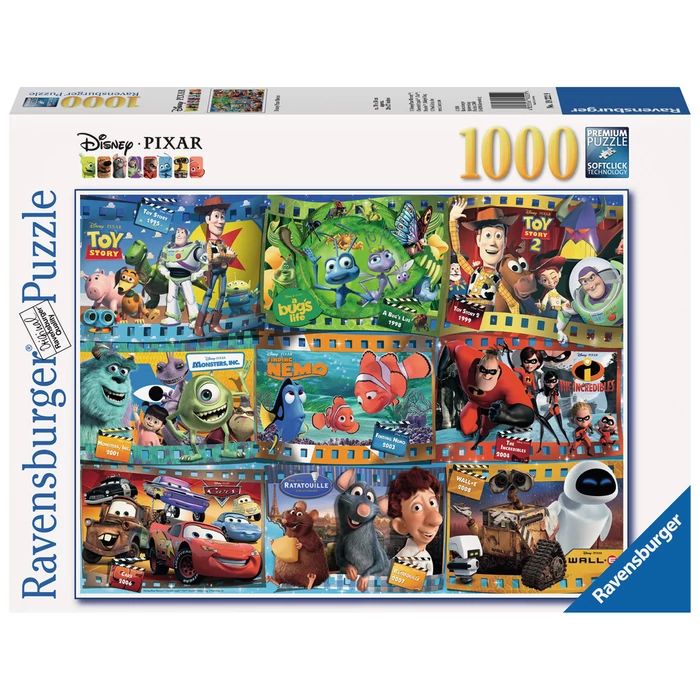 Ravensburger 19222 - Disney Pixar mesék - 1000 db-os puzzle