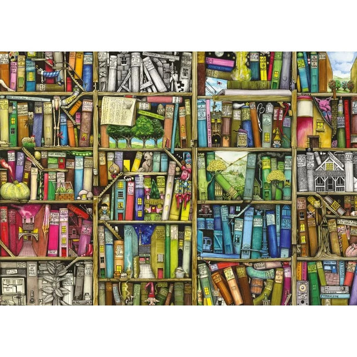 Ravensburger 19226 - Varázslatos könyvespolc, Colin Thompson - 1000 db-os puzzle